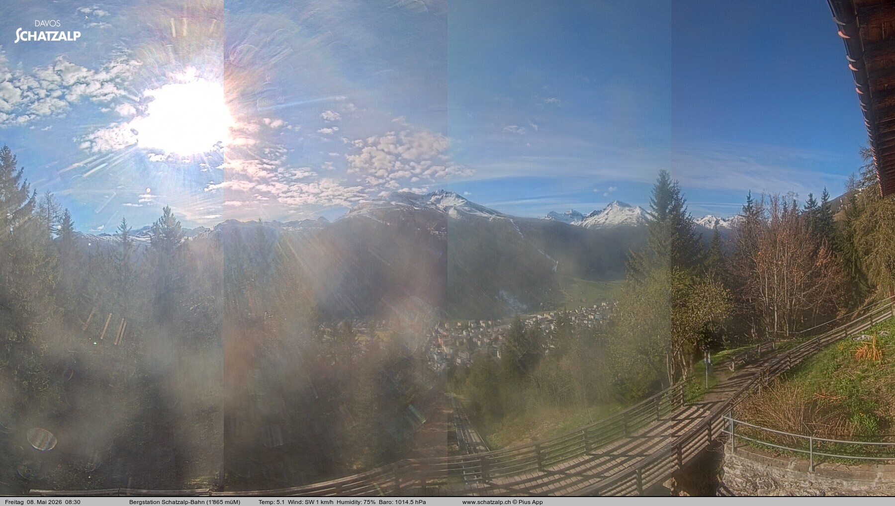 Archiv Foto Webcam Schatzalp
