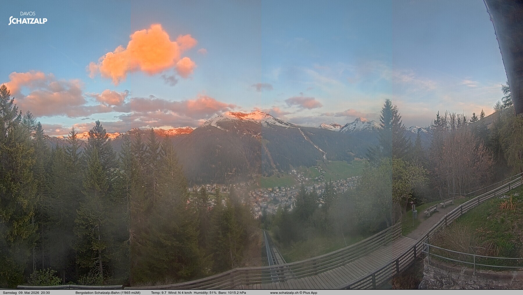 Archiv Foto Webcam Schatzalp
