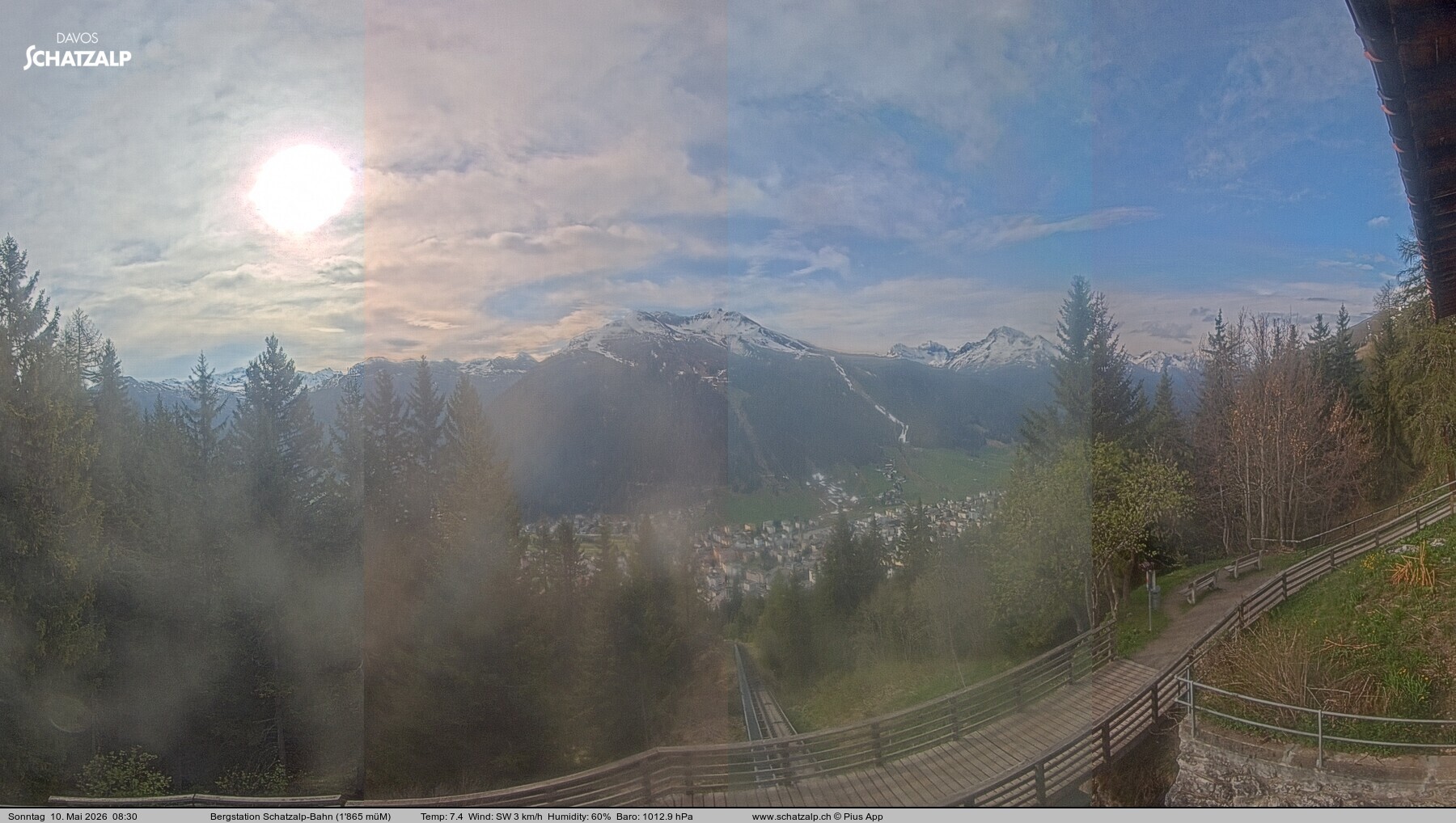 Archiv Foto Webcam Schatzalp