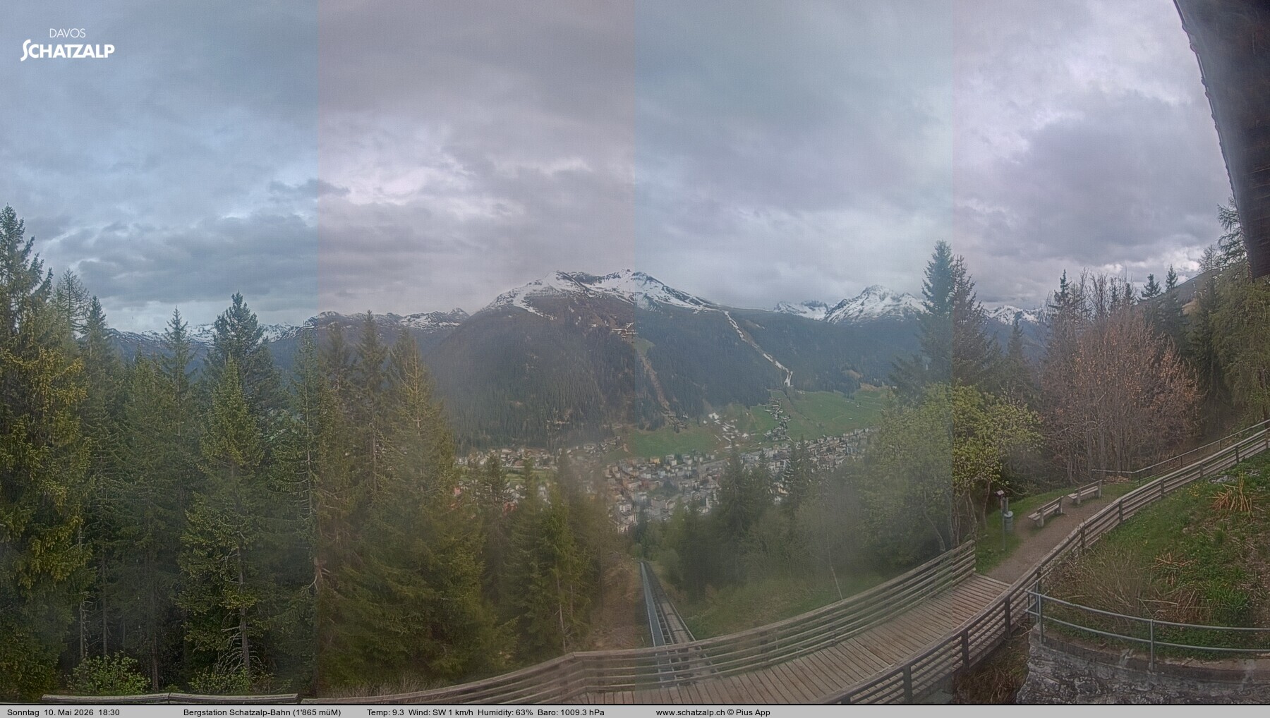 Archiv Foto Webcam Schatzalp