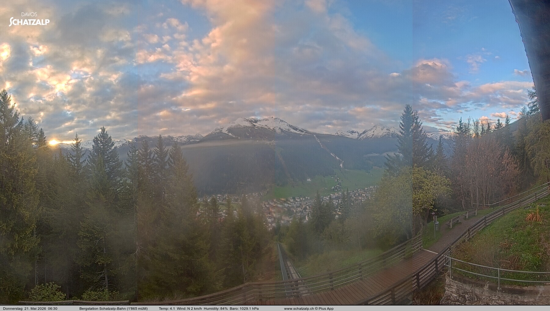 Archiv Foto Webcam Schatzalp
