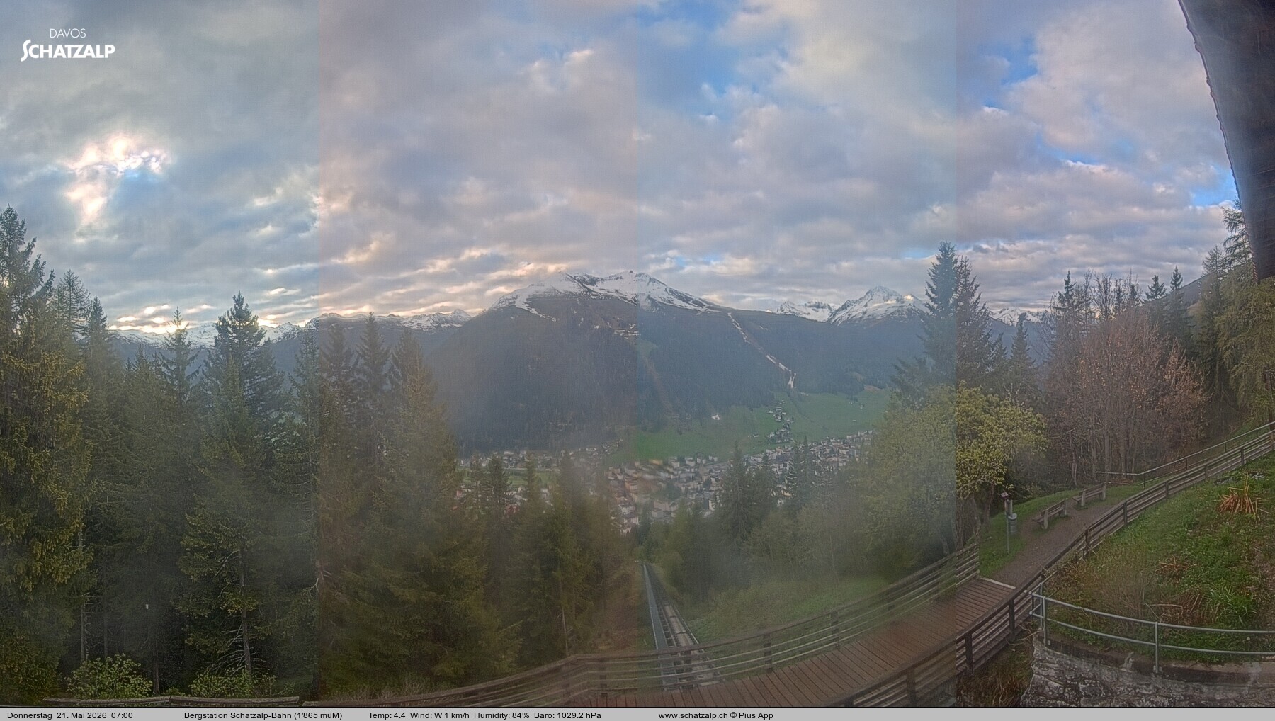 Archiv Foto Webcam Schatzalp