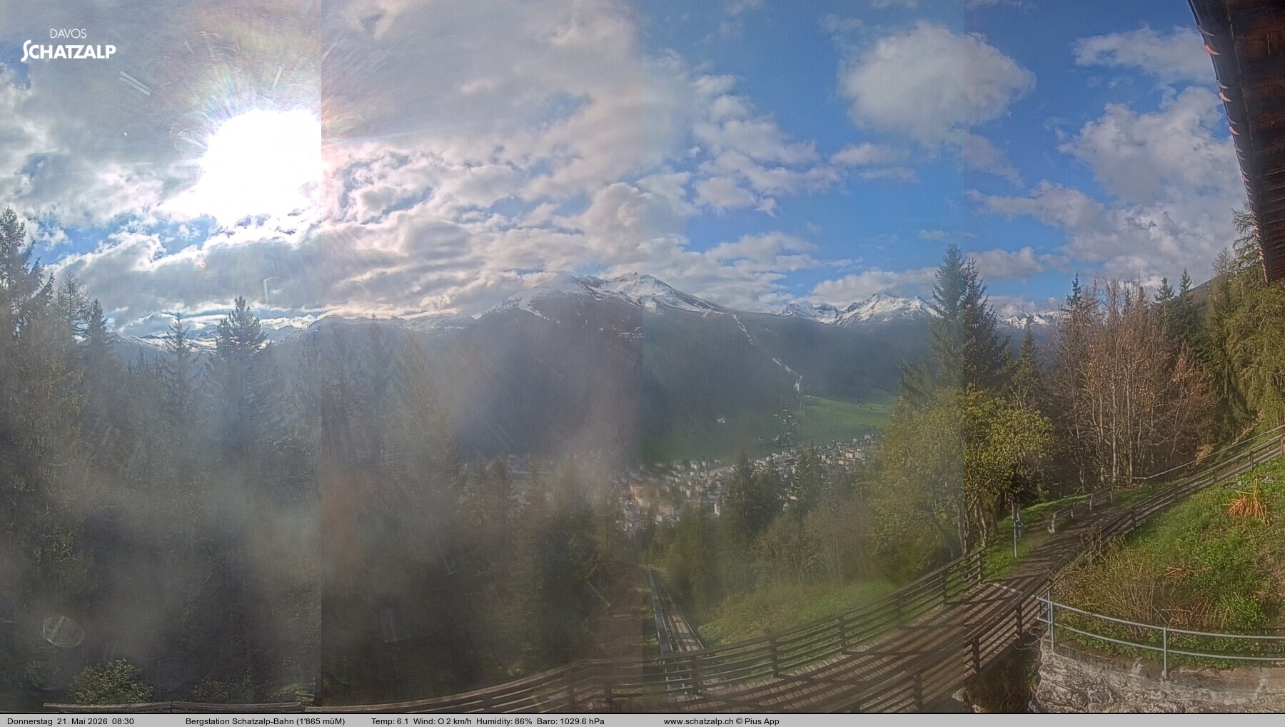 Archiv Foto Webcam Schatzalp