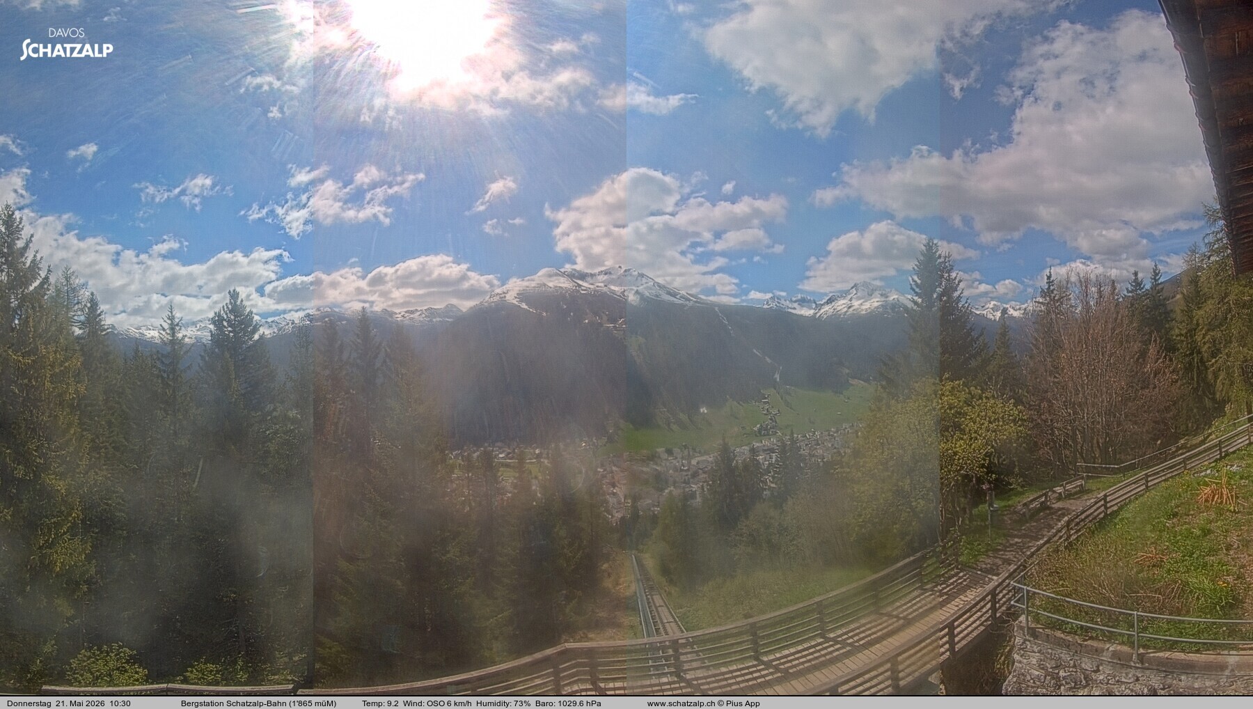 Archiv Foto Webcam Schatzalp