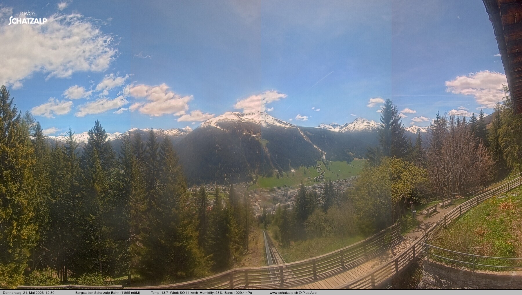 Archiv Foto Webcam Schatzalp
