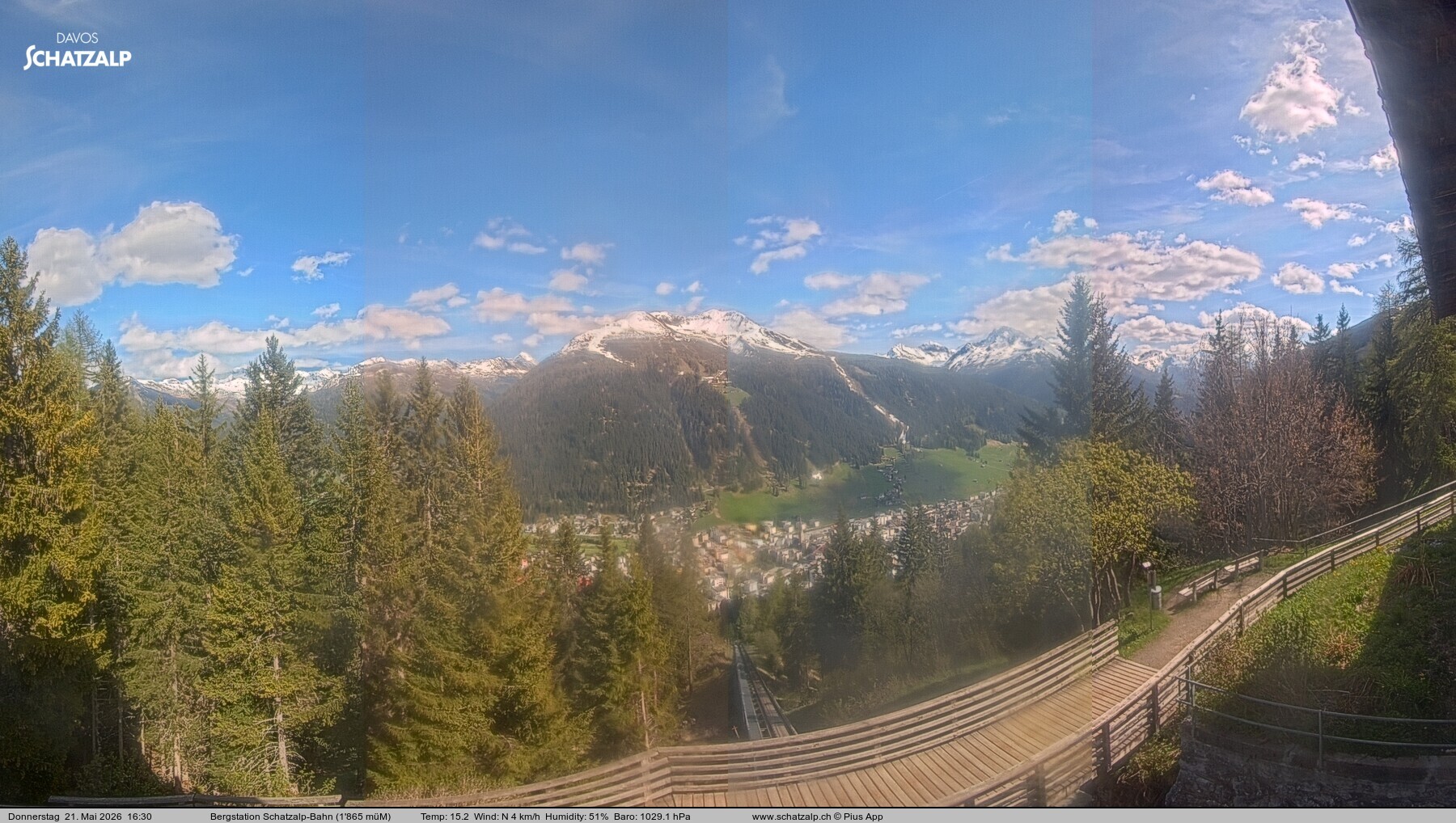 Archiv Foto Webcam Schatzalp