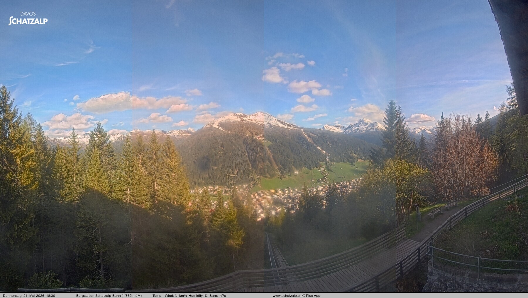Archiv Foto Webcam Schatzalp