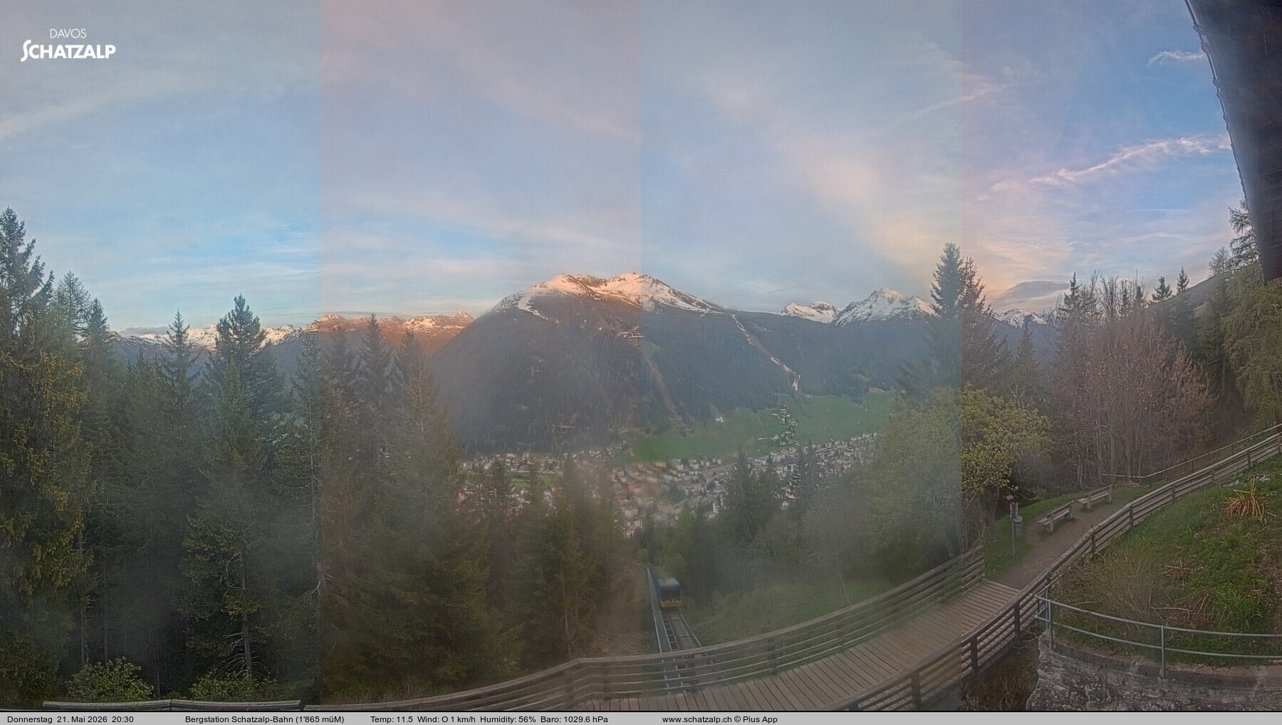 Archiv Foto Webcam Schatzalp