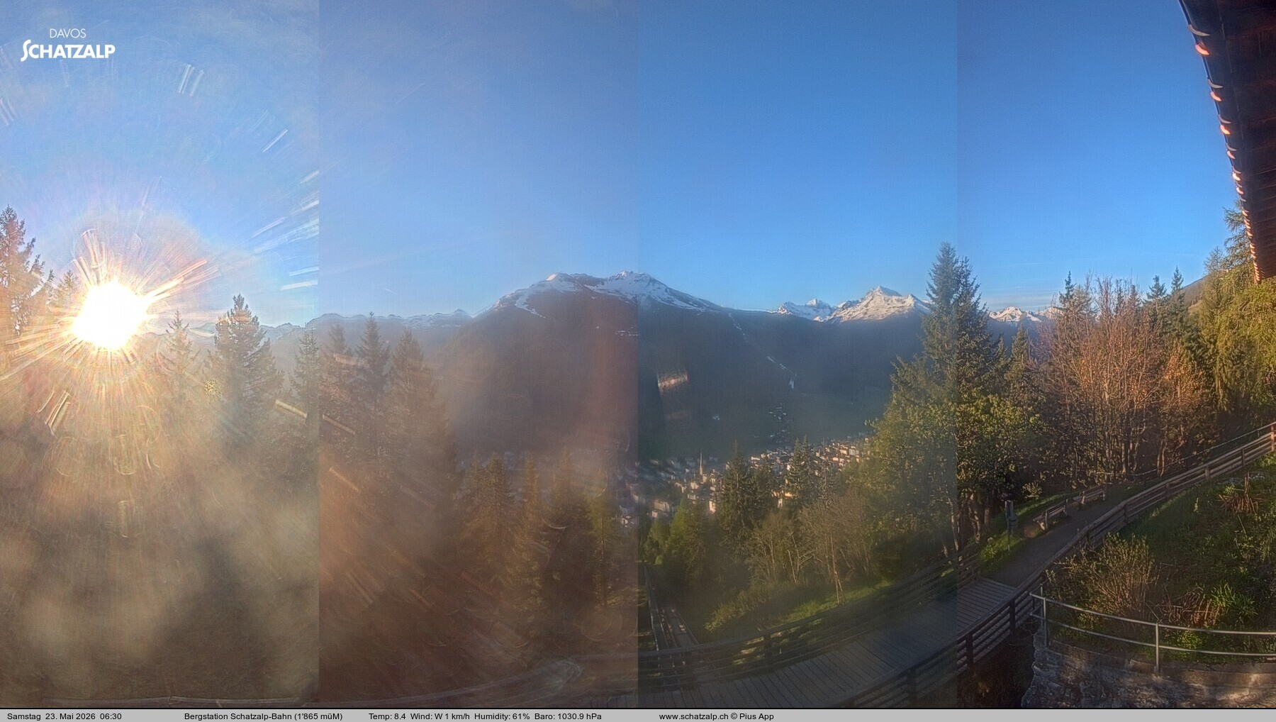 Archiv Foto Webcam Schatzalp