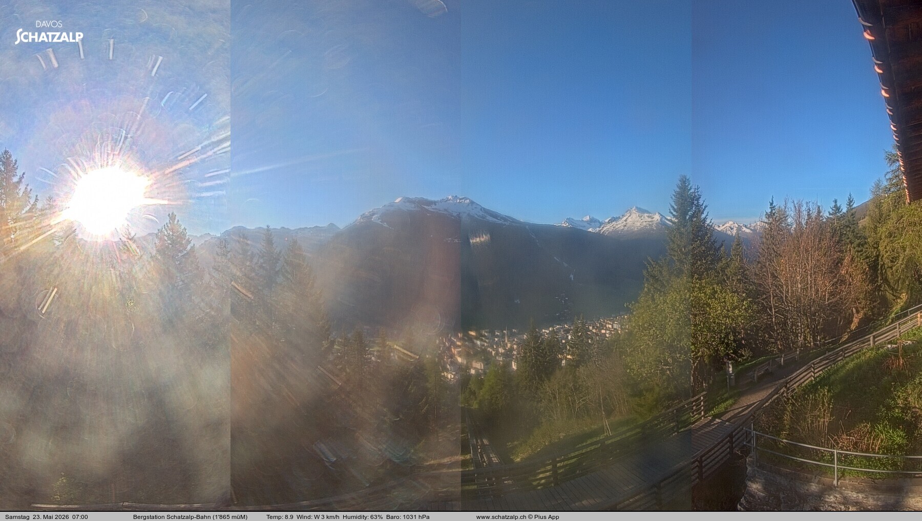 Archiv Foto Webcam Schatzalp