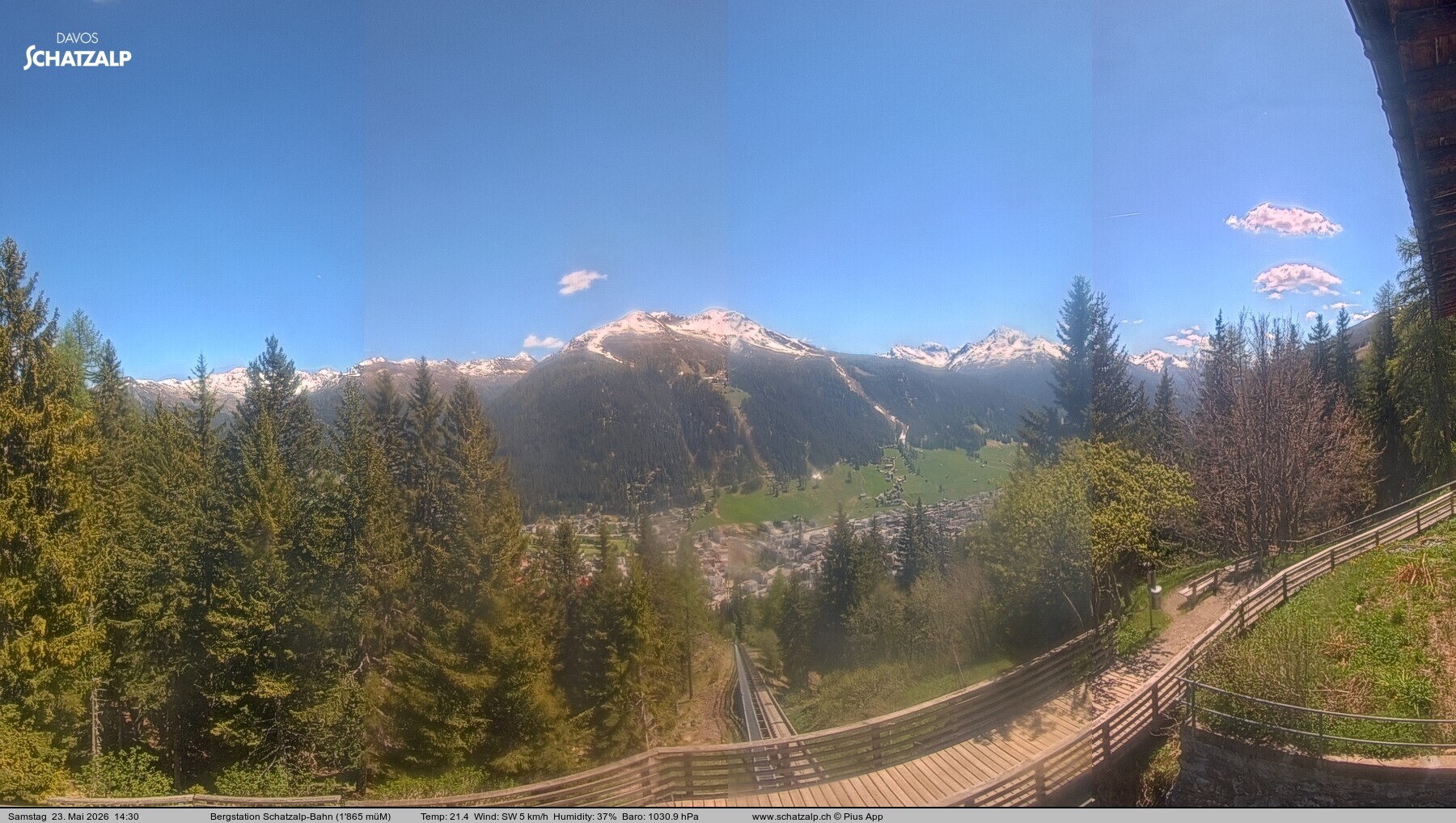 Archived image Webcam at Schatzalp