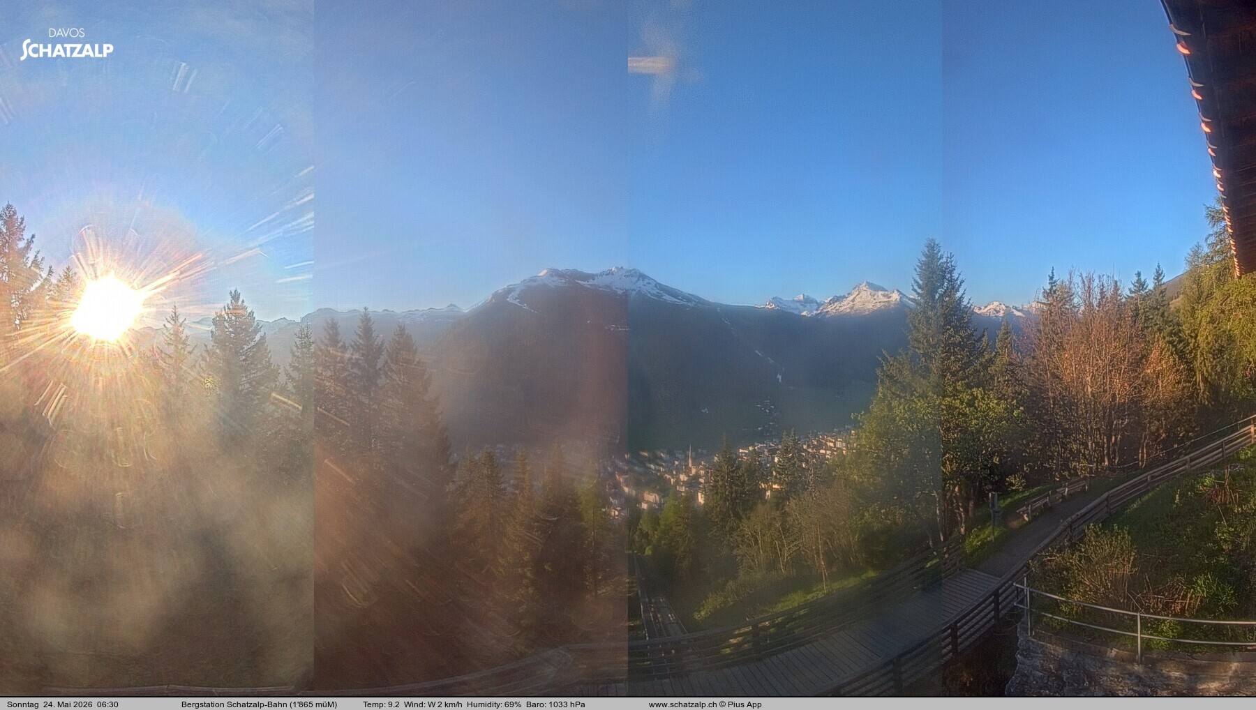 Archiv Foto Webcam Schatzalp