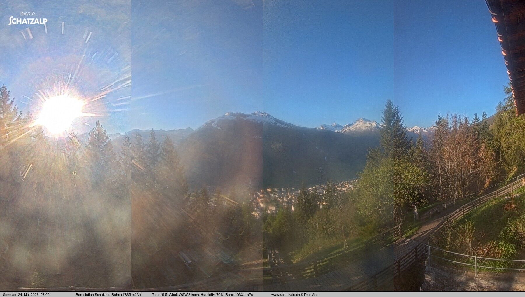Archiv Foto Webcam Schatzalp