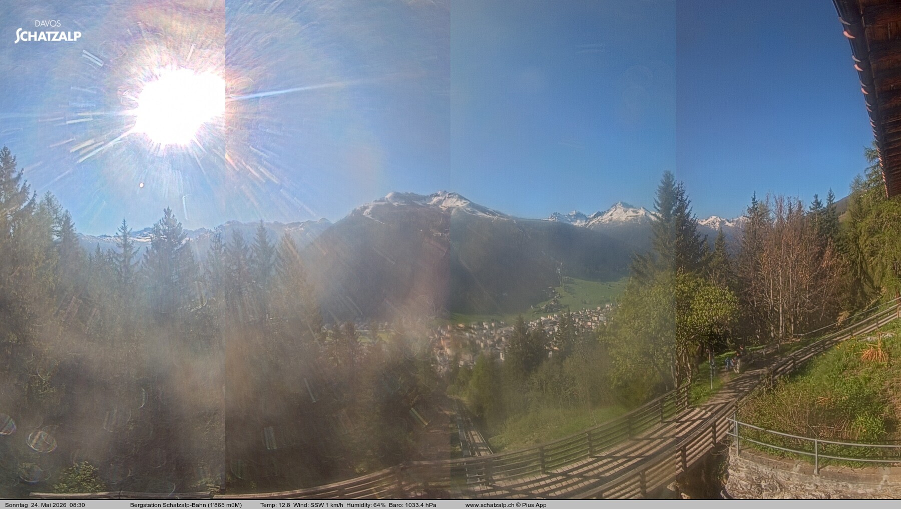 Archiv Foto Webcam Schatzalp