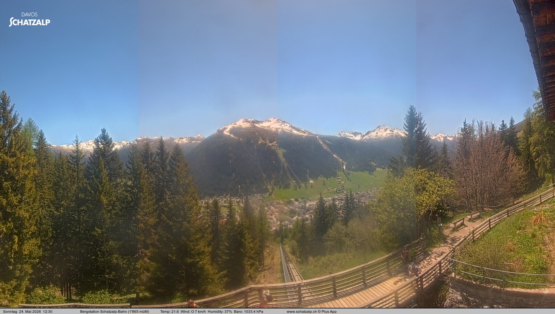 Archiv Foto Webcam Schatzalp