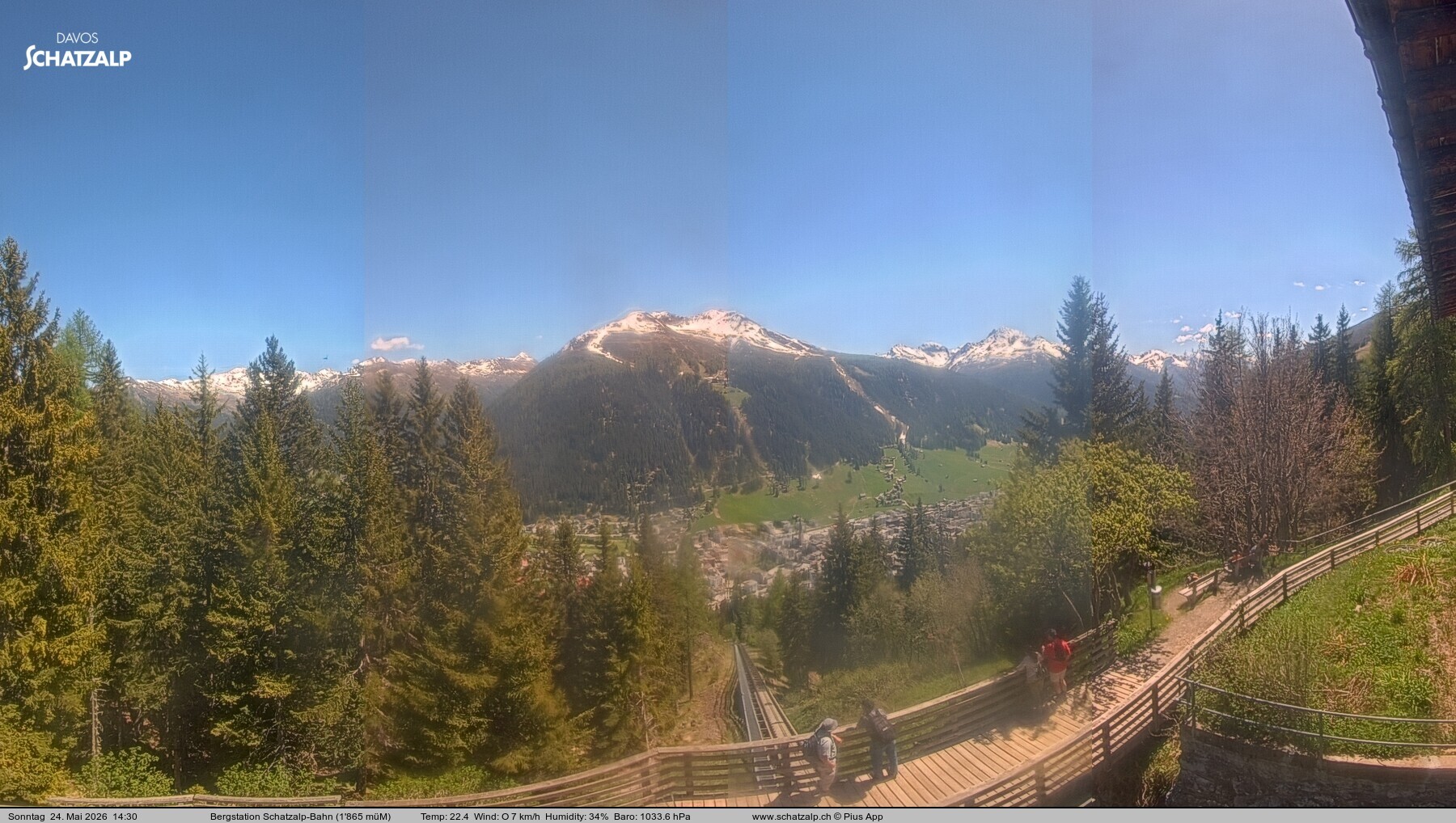 Archiv Foto Webcam Schatzalp