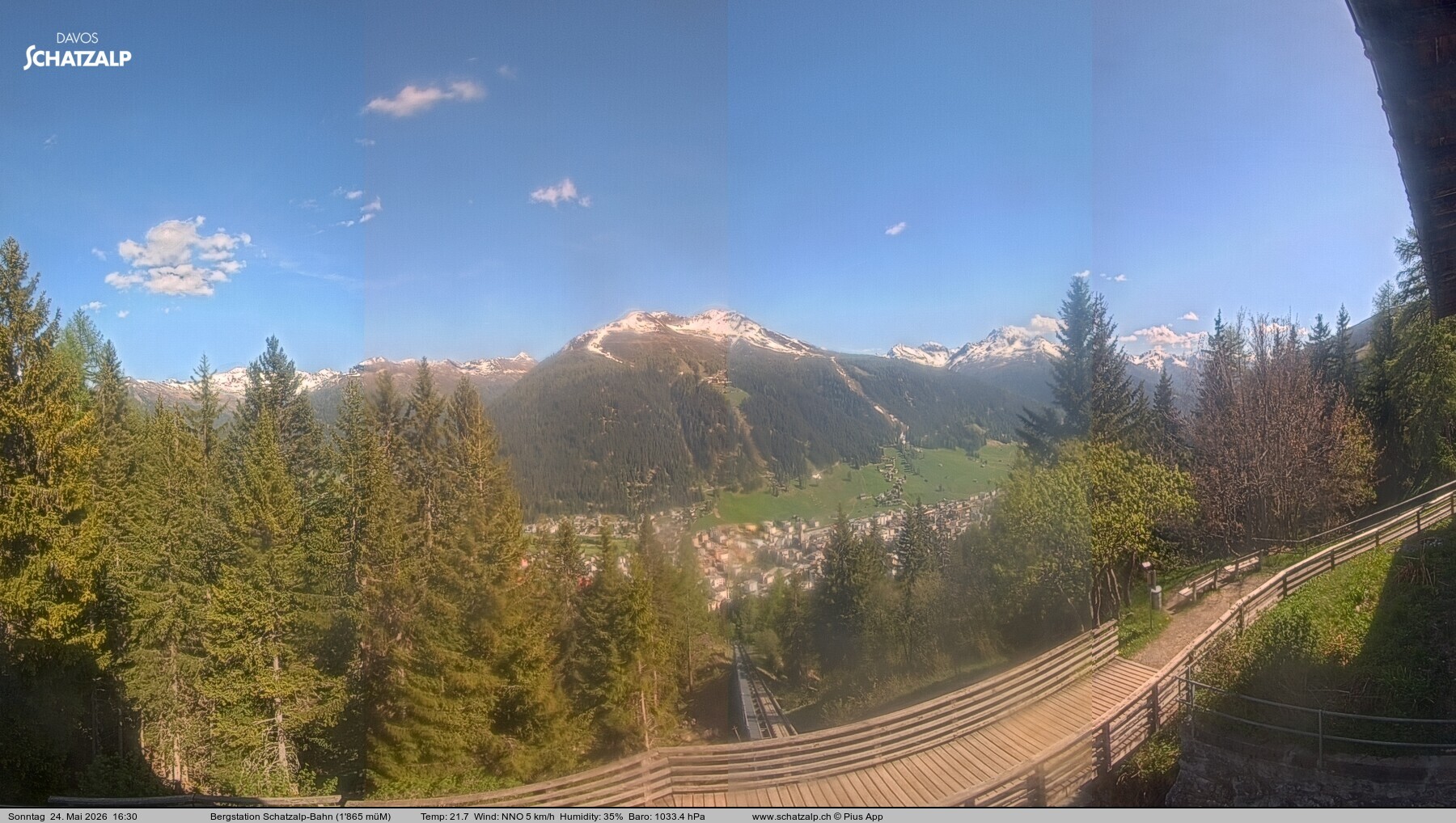 Archiv Foto Webcam Schatzalp
