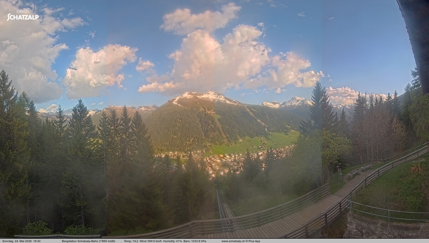 Archiv Foto Webcam Schatzalp