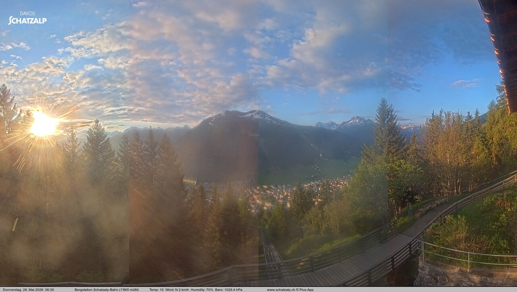 Archived image Webcam at Schatzalp