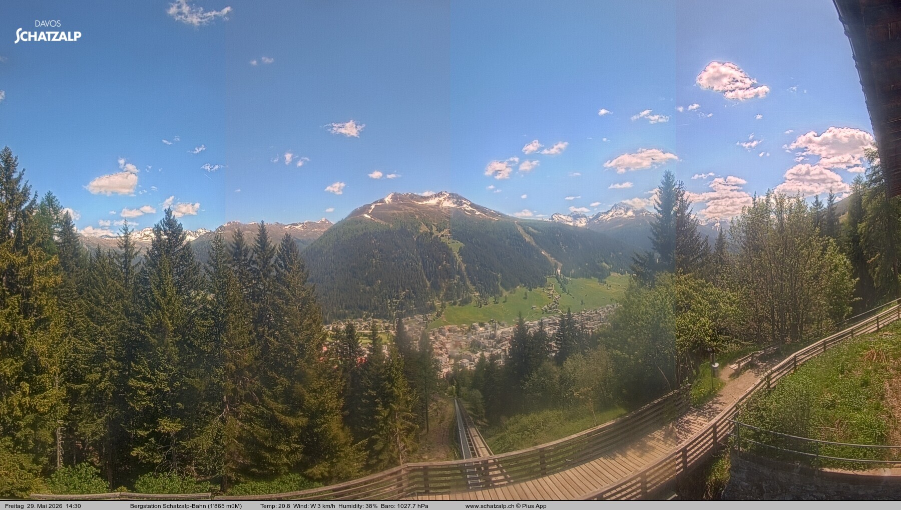 Archived image Webcam at Schatzalp