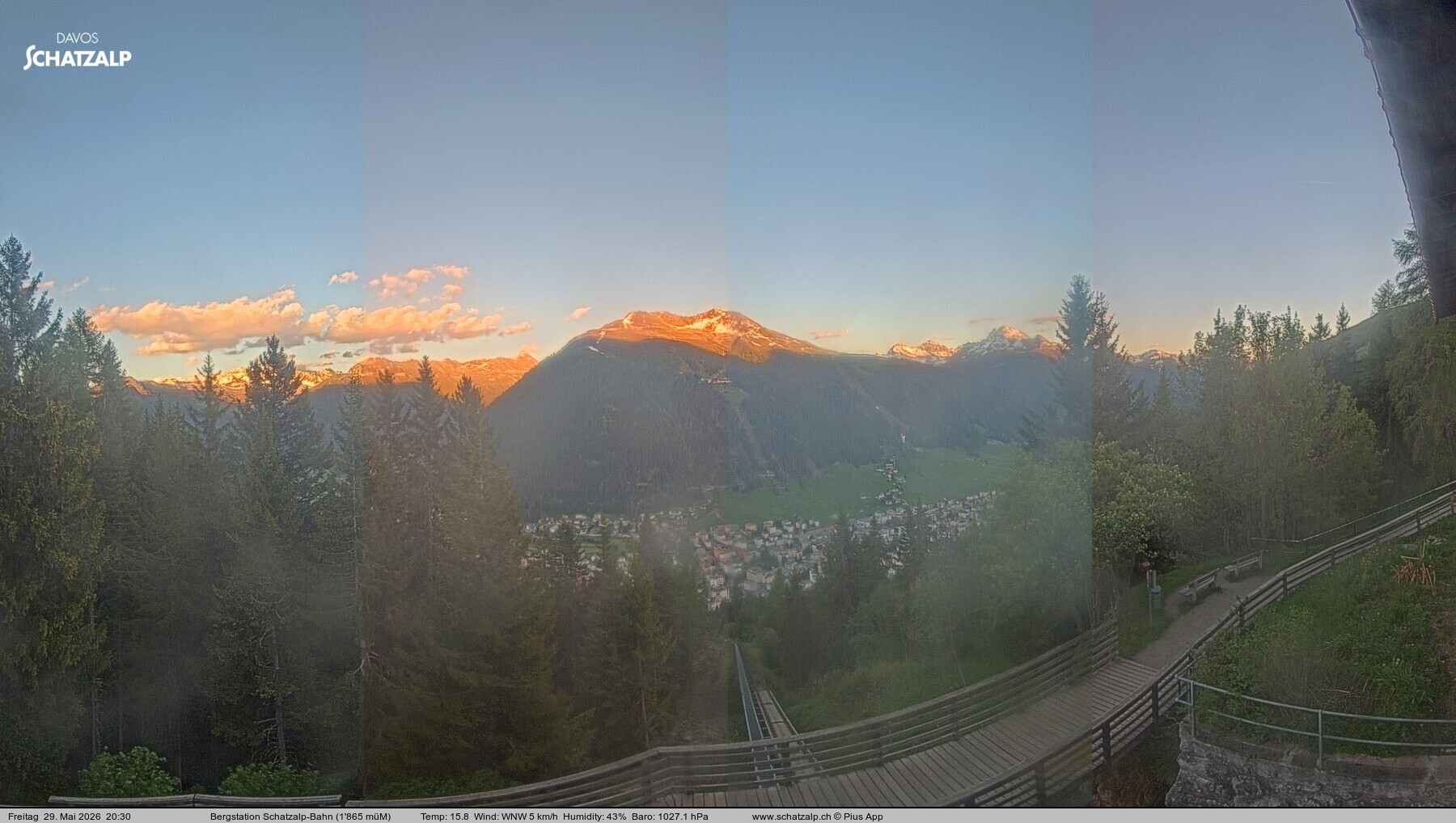 Archived image Webcam at Schatzalp