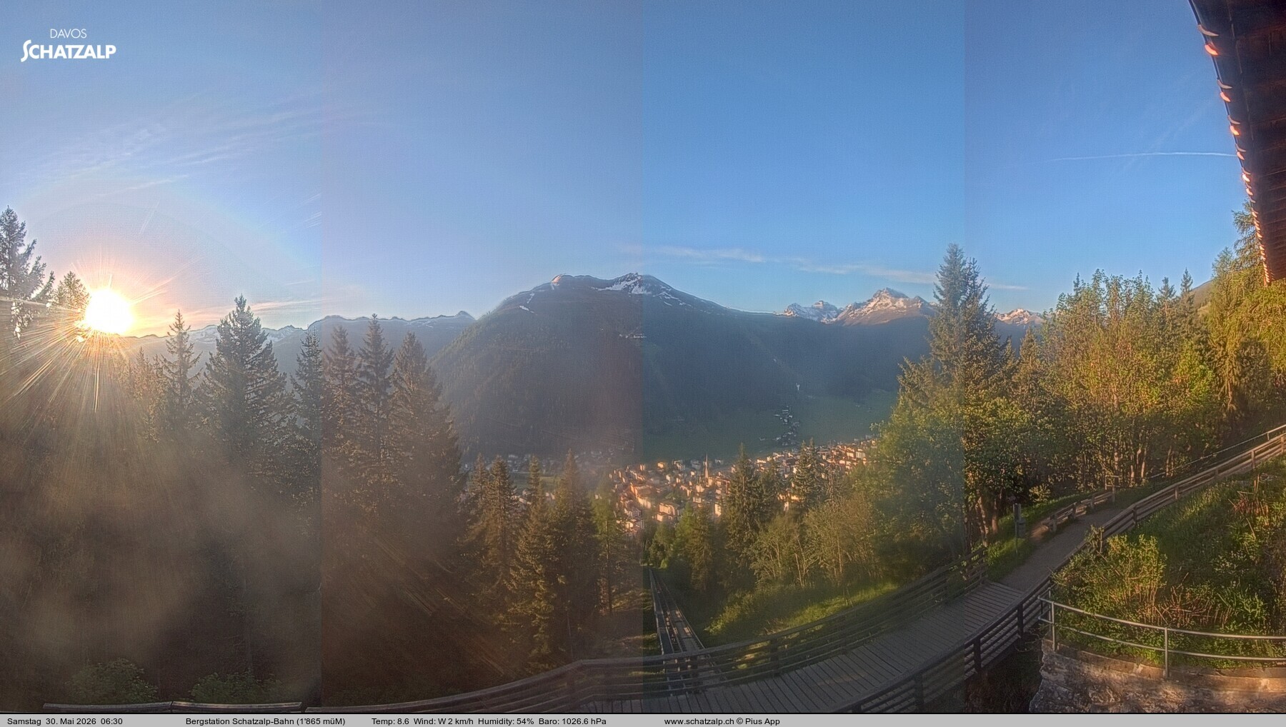 Archiv Foto Webcam Schatzalp