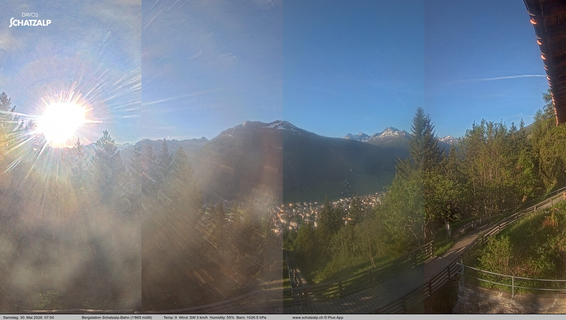 Archiv Foto Webcam Schatzalp