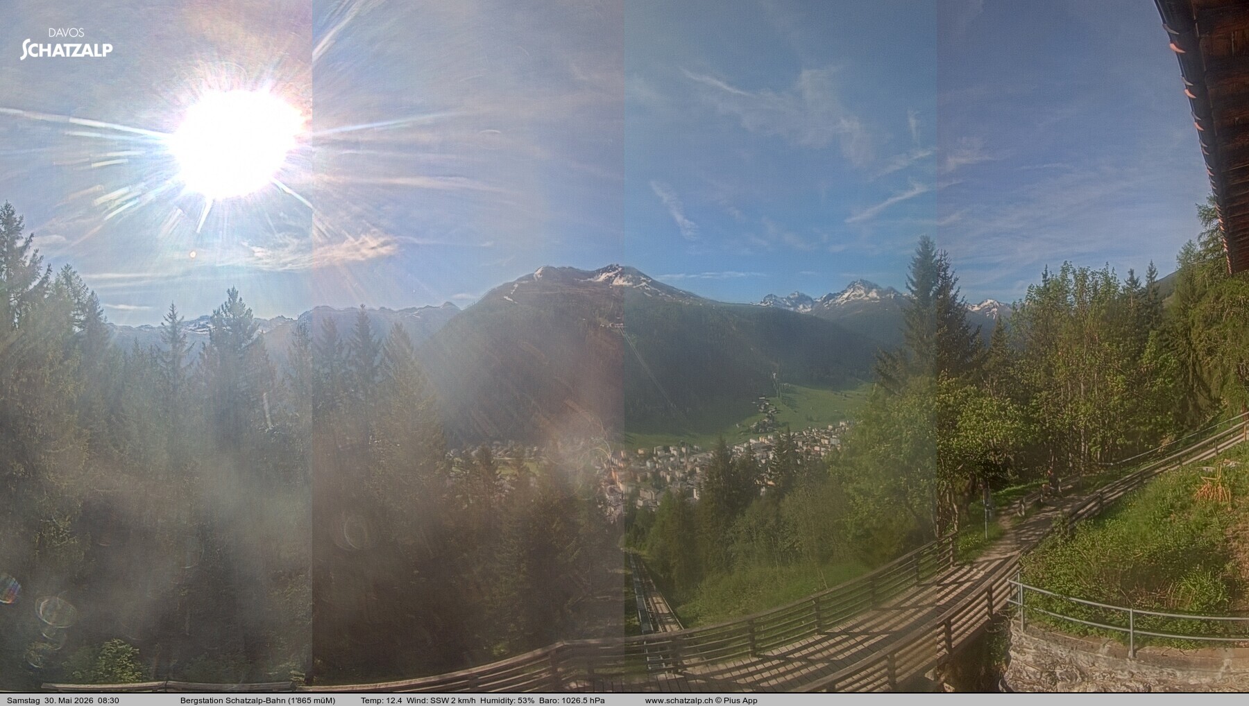Archiv Foto Webcam Schatzalp