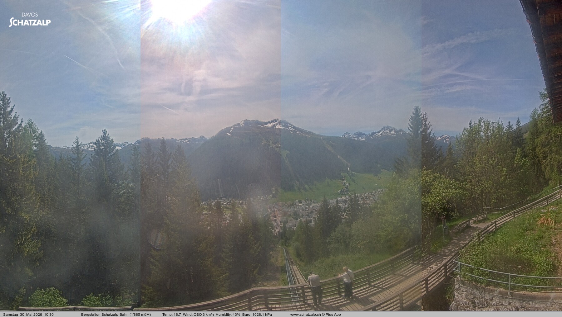 Archiv Foto Webcam Schatzalp