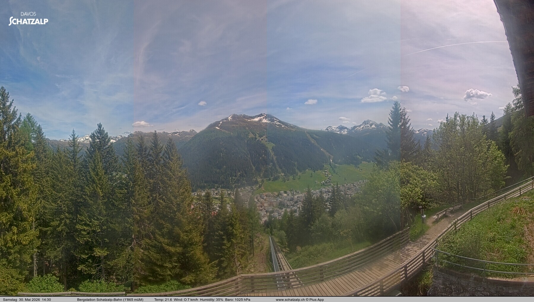 Archiv Foto Webcam Schatzalp