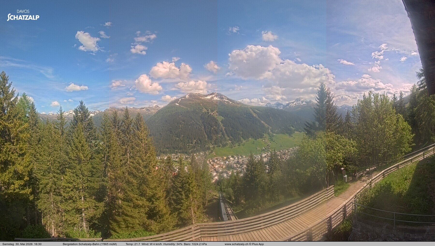Archiv Foto Webcam Schatzalp