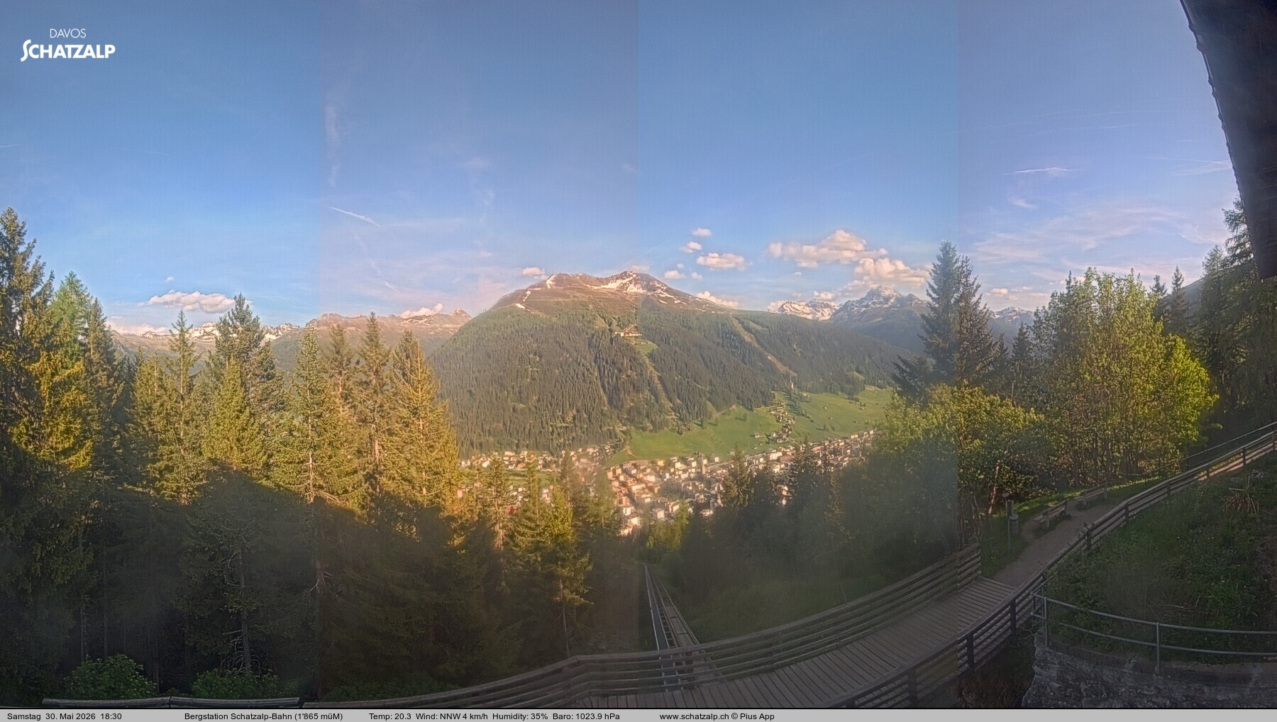 Archiv Foto Webcam Schatzalp