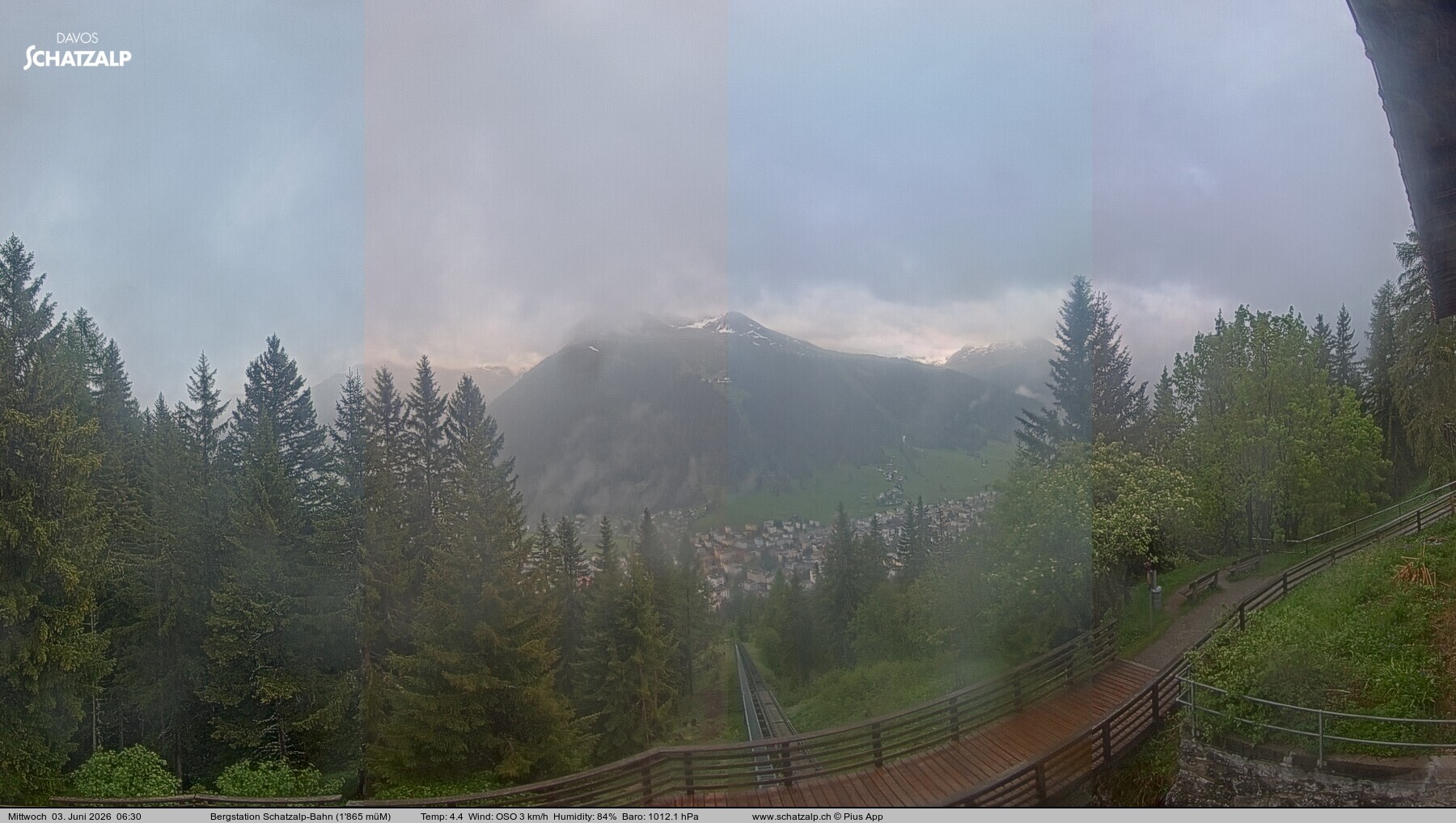 Archiv Foto Webcam Schatzalp
