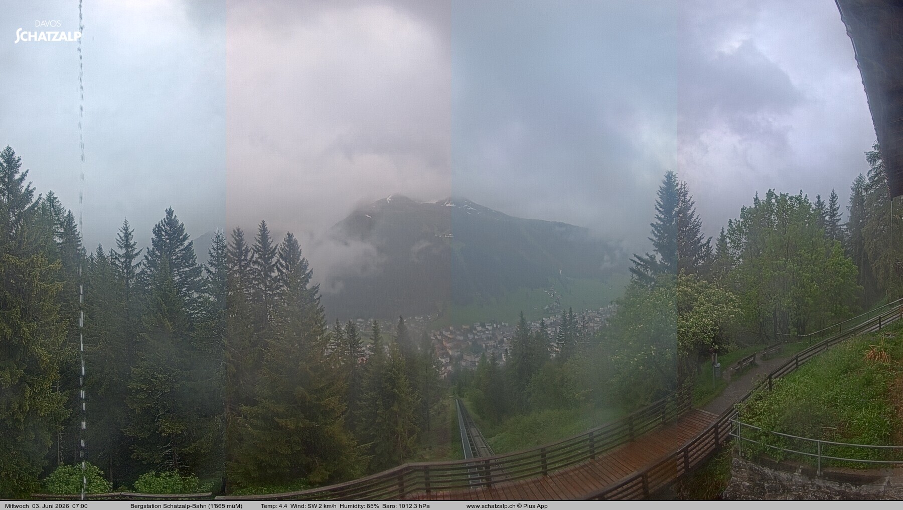 Archiv Foto Webcam Schatzalp
