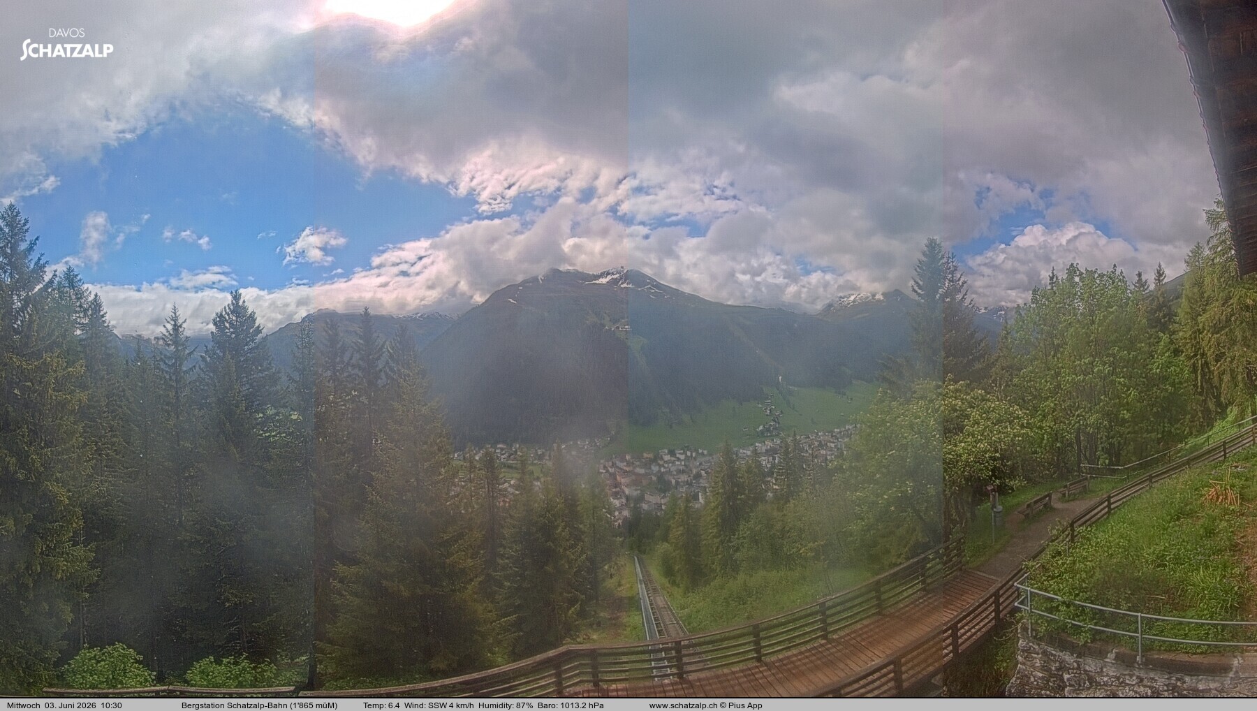 Archiv Foto Webcam Schatzalp