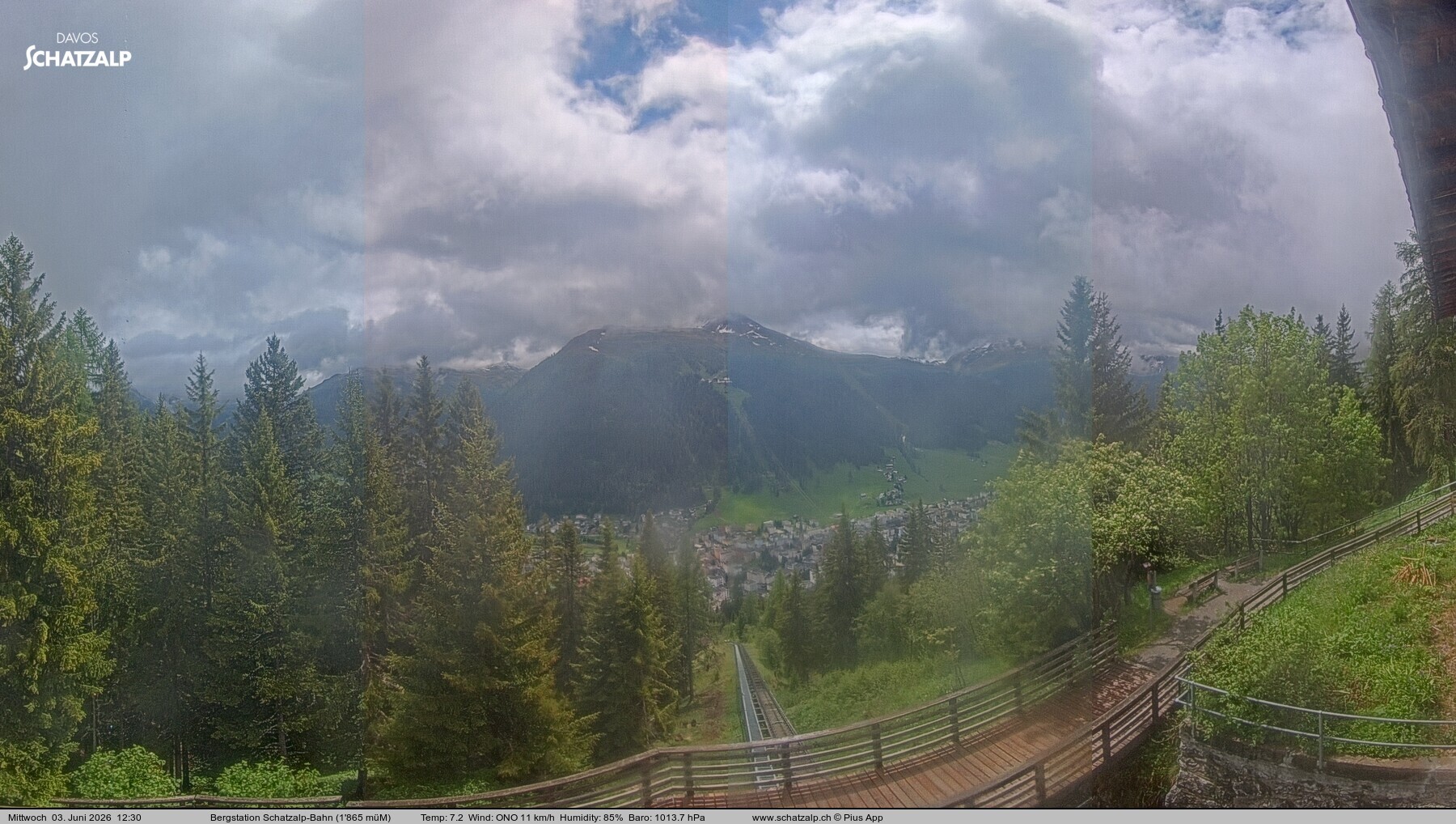 Archiv Foto Webcam Schatzalp