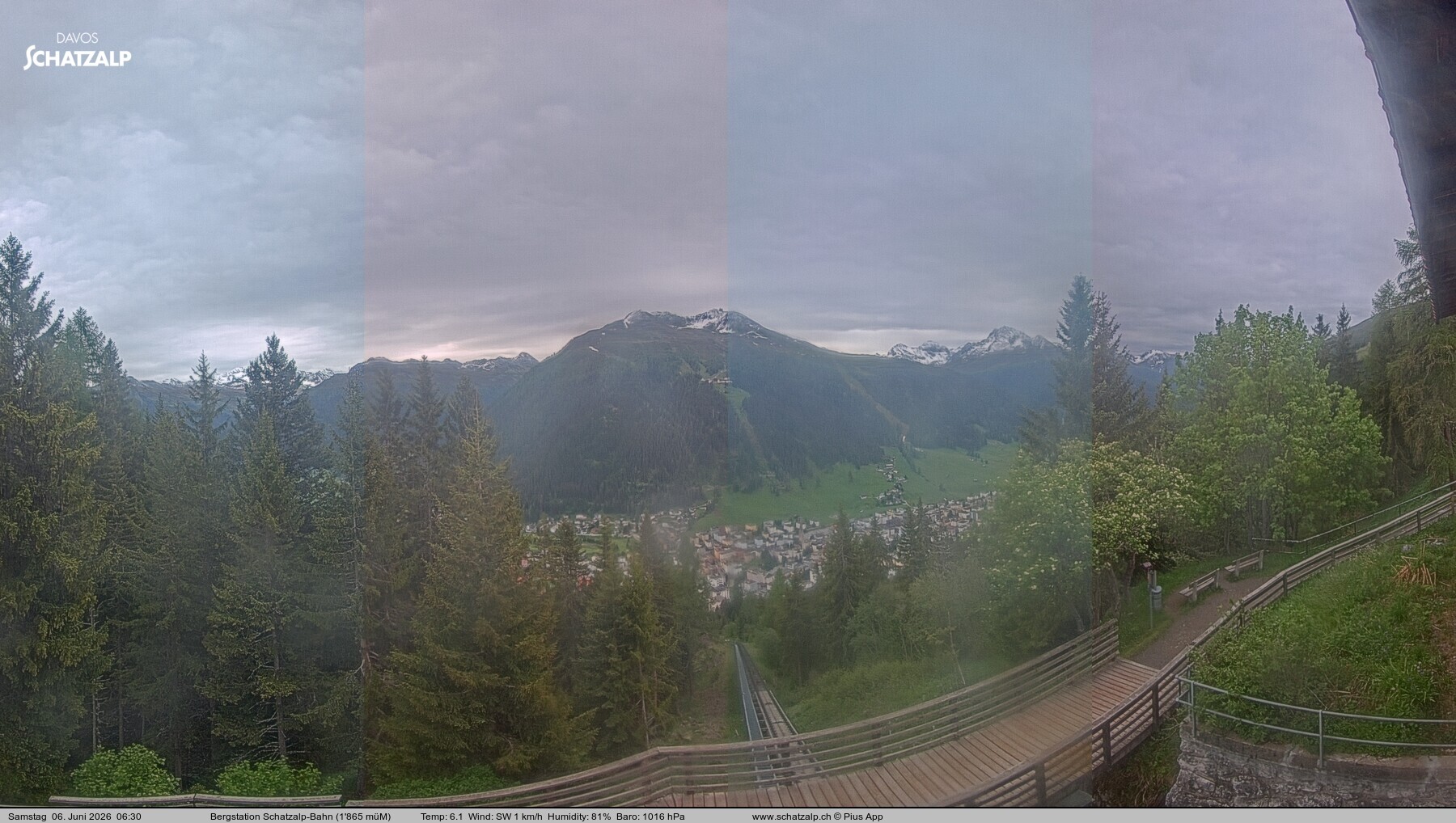 Archiv Foto Webcam Schatzalp