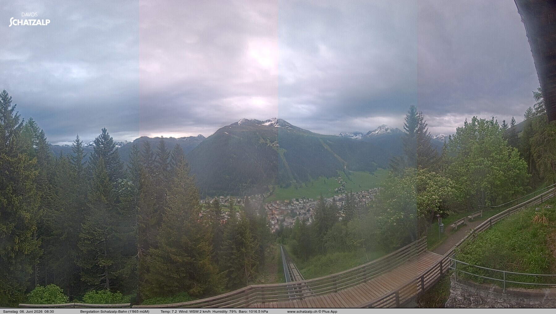 Archiv Foto Webcam Schatzalp