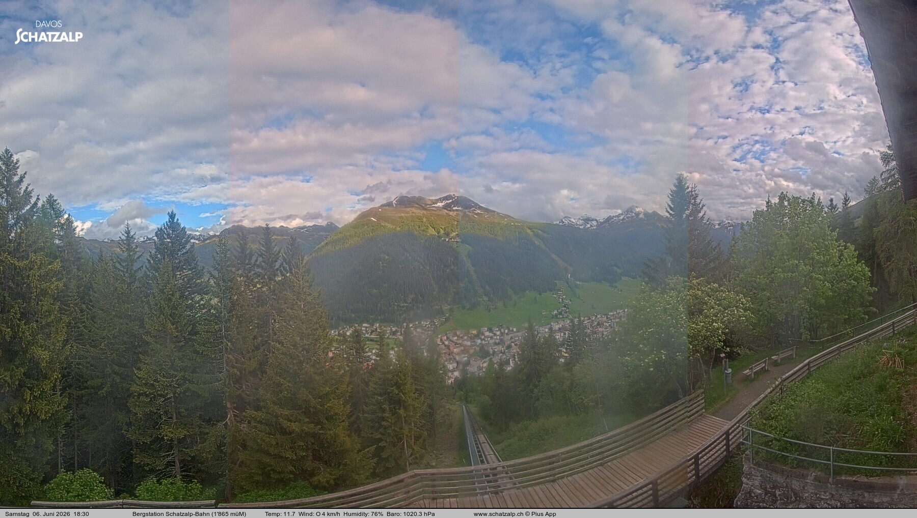 Archiv Foto Webcam Schatzalp