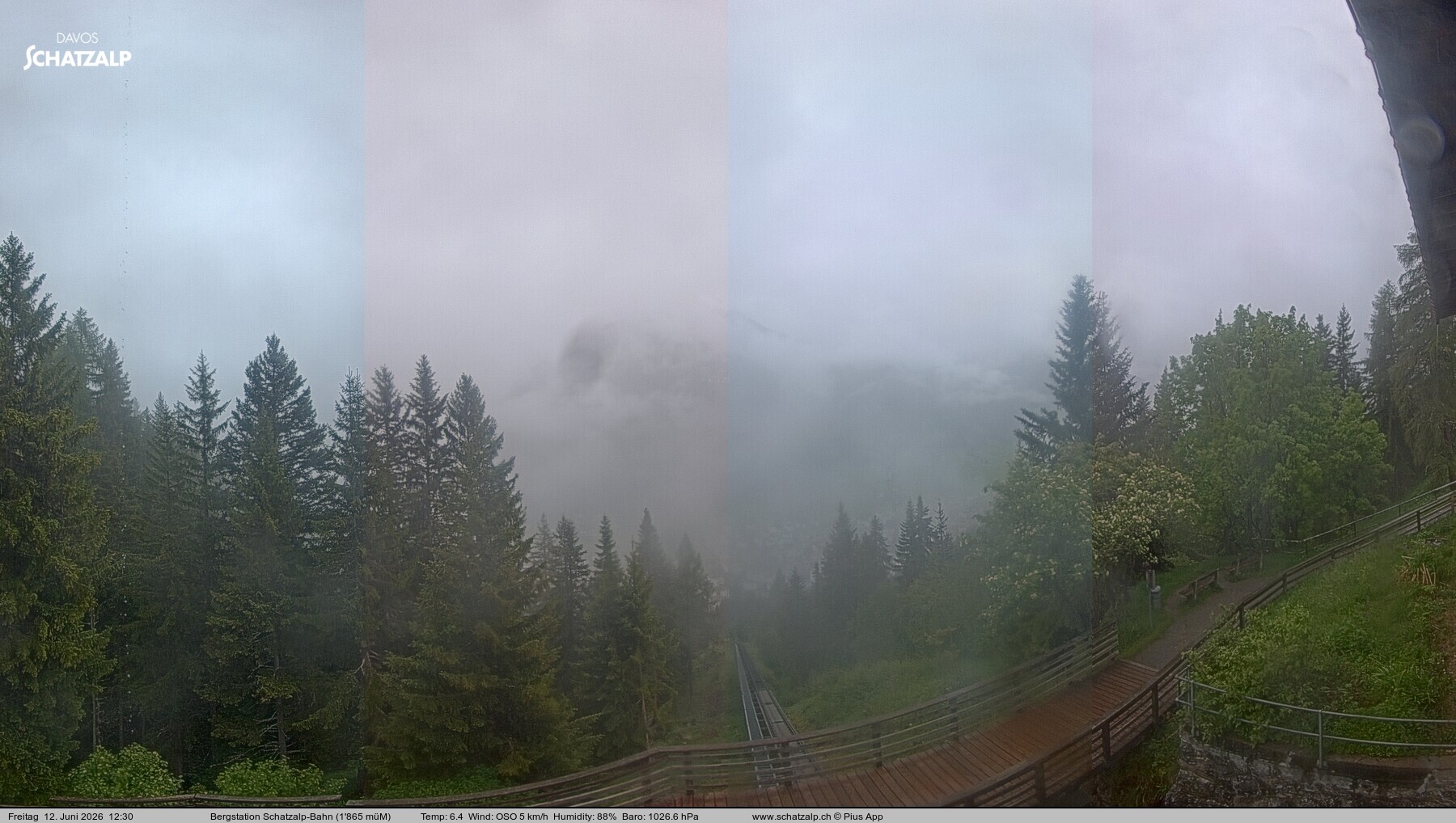 Archived image Webcam at Schatzalp