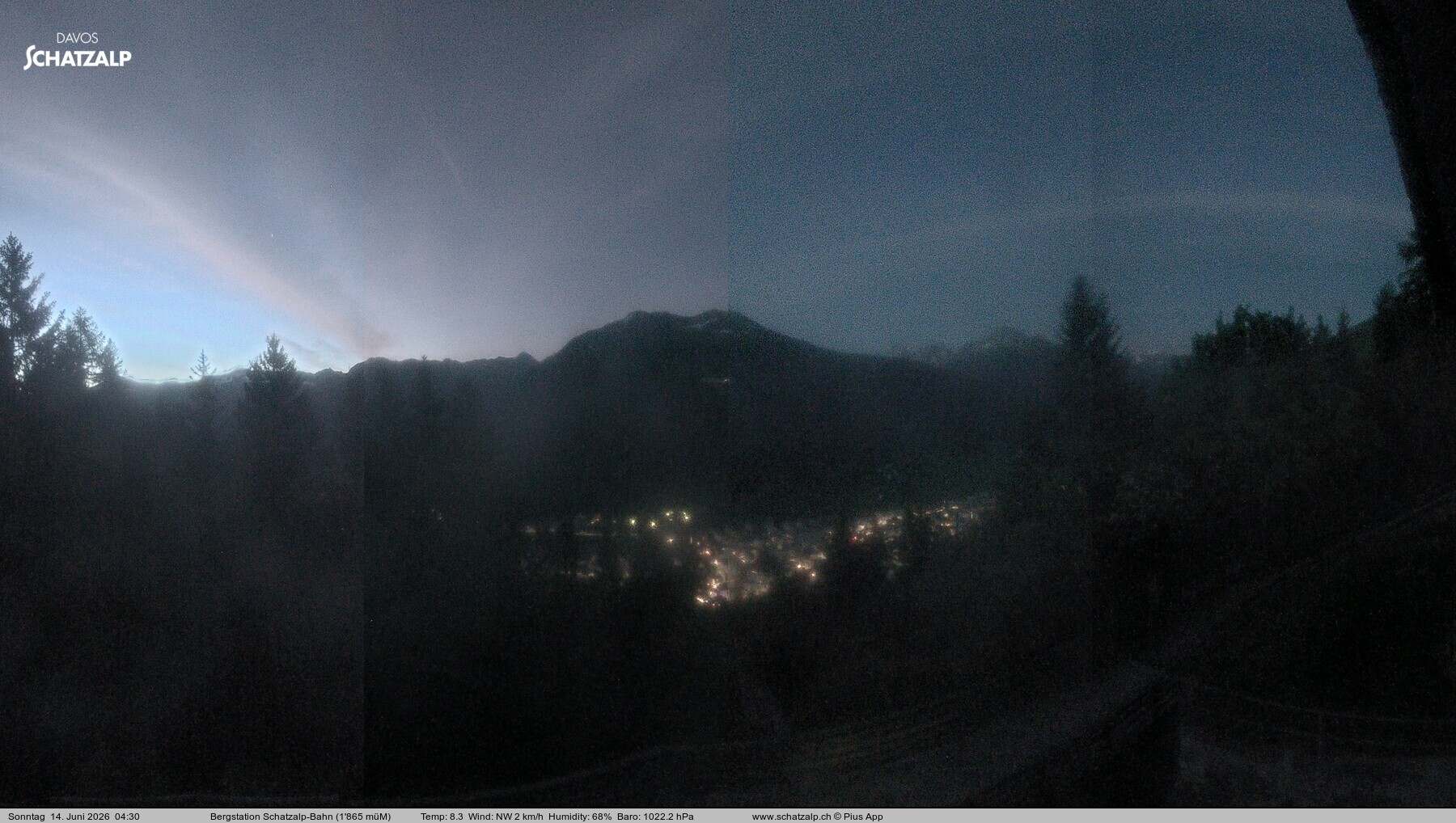 Archiv Foto Webcam Schatzalp