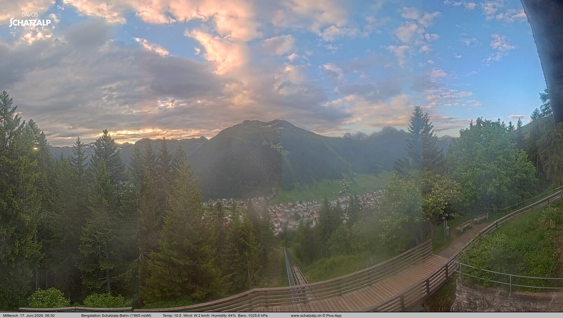 Archiv Foto Webcam Schatzalp