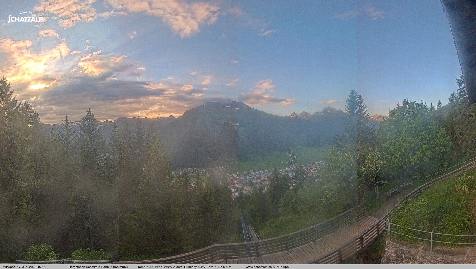 Archiv Foto Webcam Schatzalp