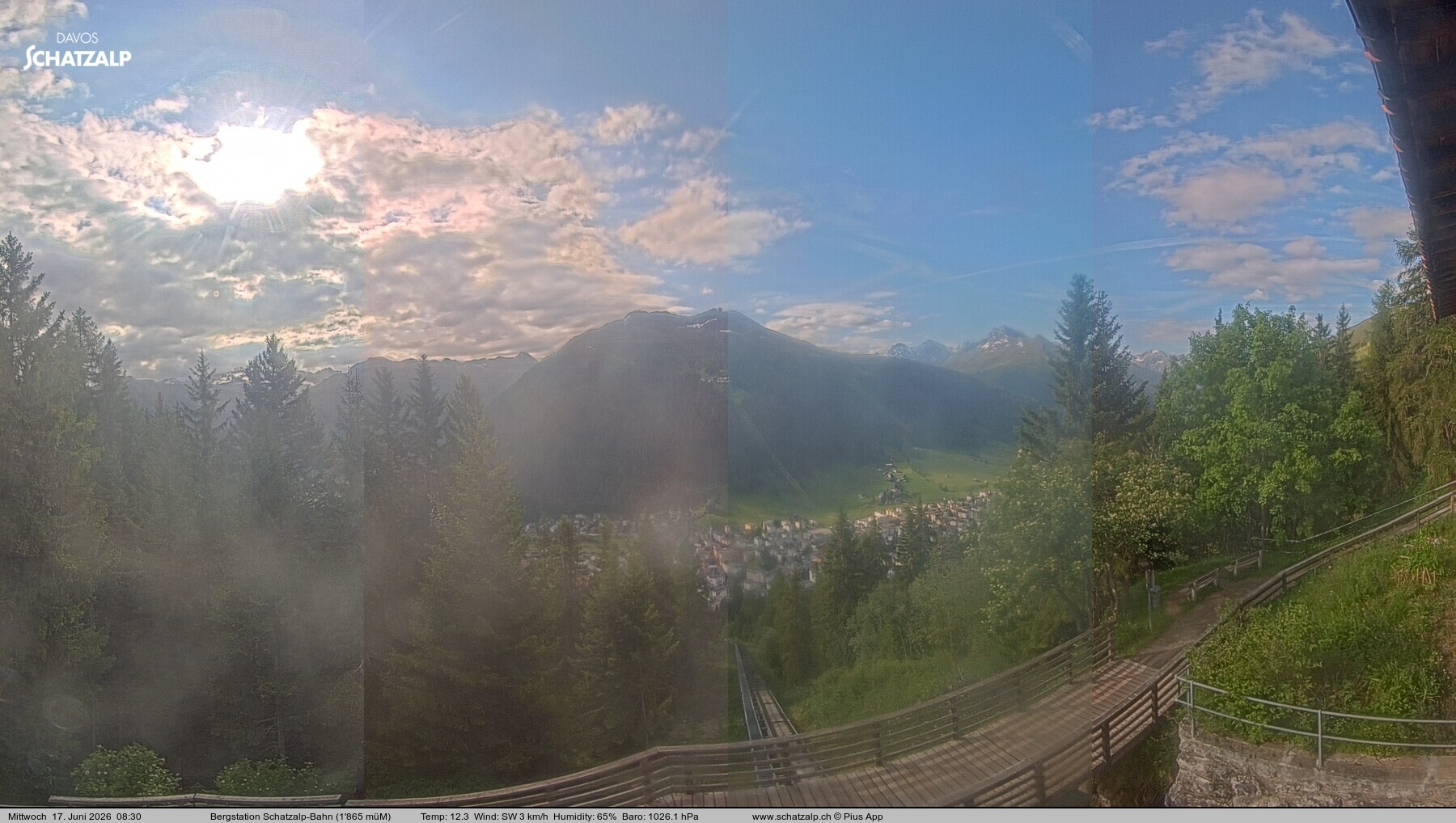 Archiv Foto Webcam Schatzalp