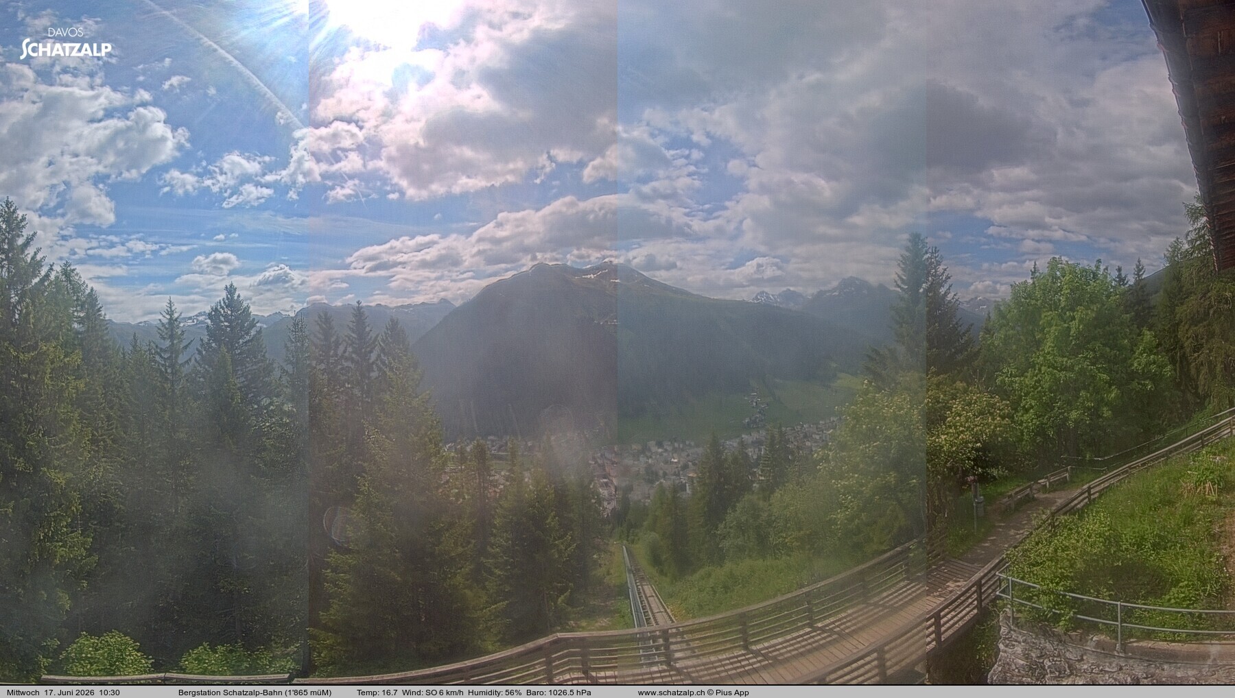 Archiv Foto Webcam Schatzalp