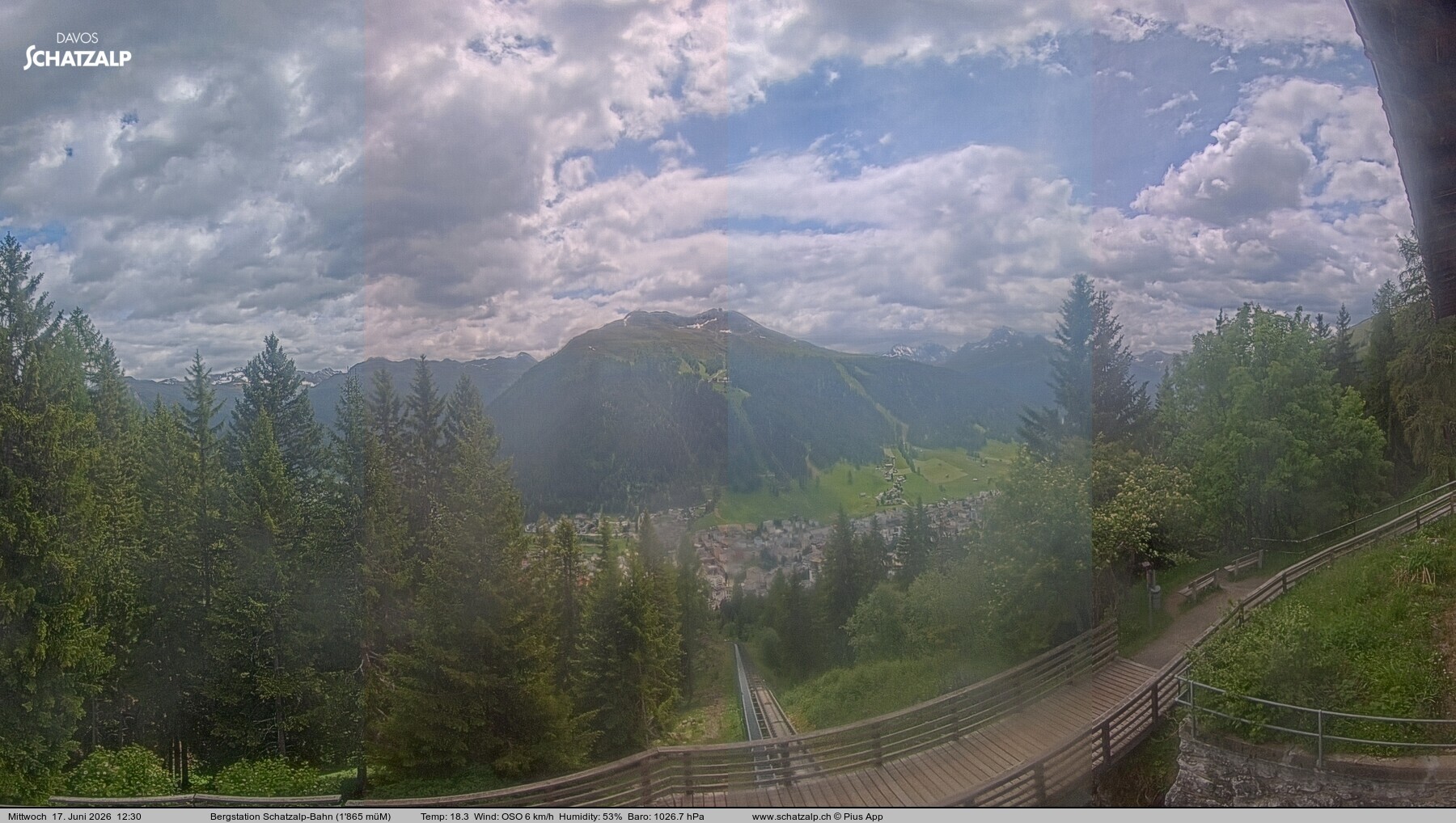 Archiv Foto Webcam Schatzalp