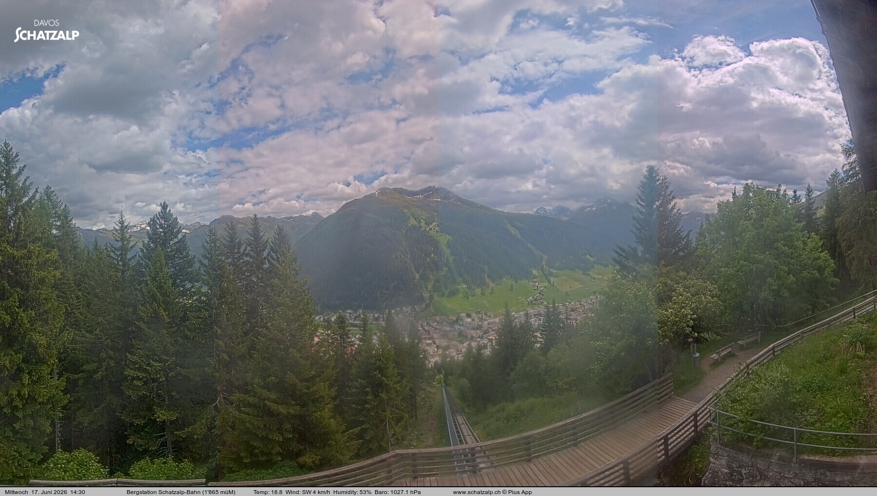Archiv Foto Webcam Schatzalp