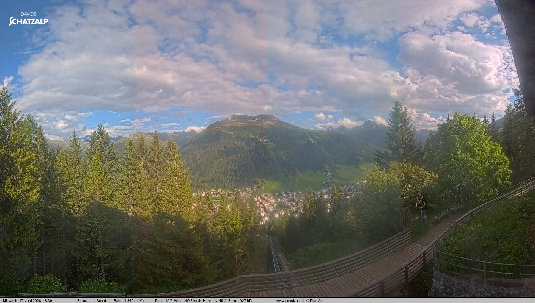Archiv Foto Webcam Schatzalp