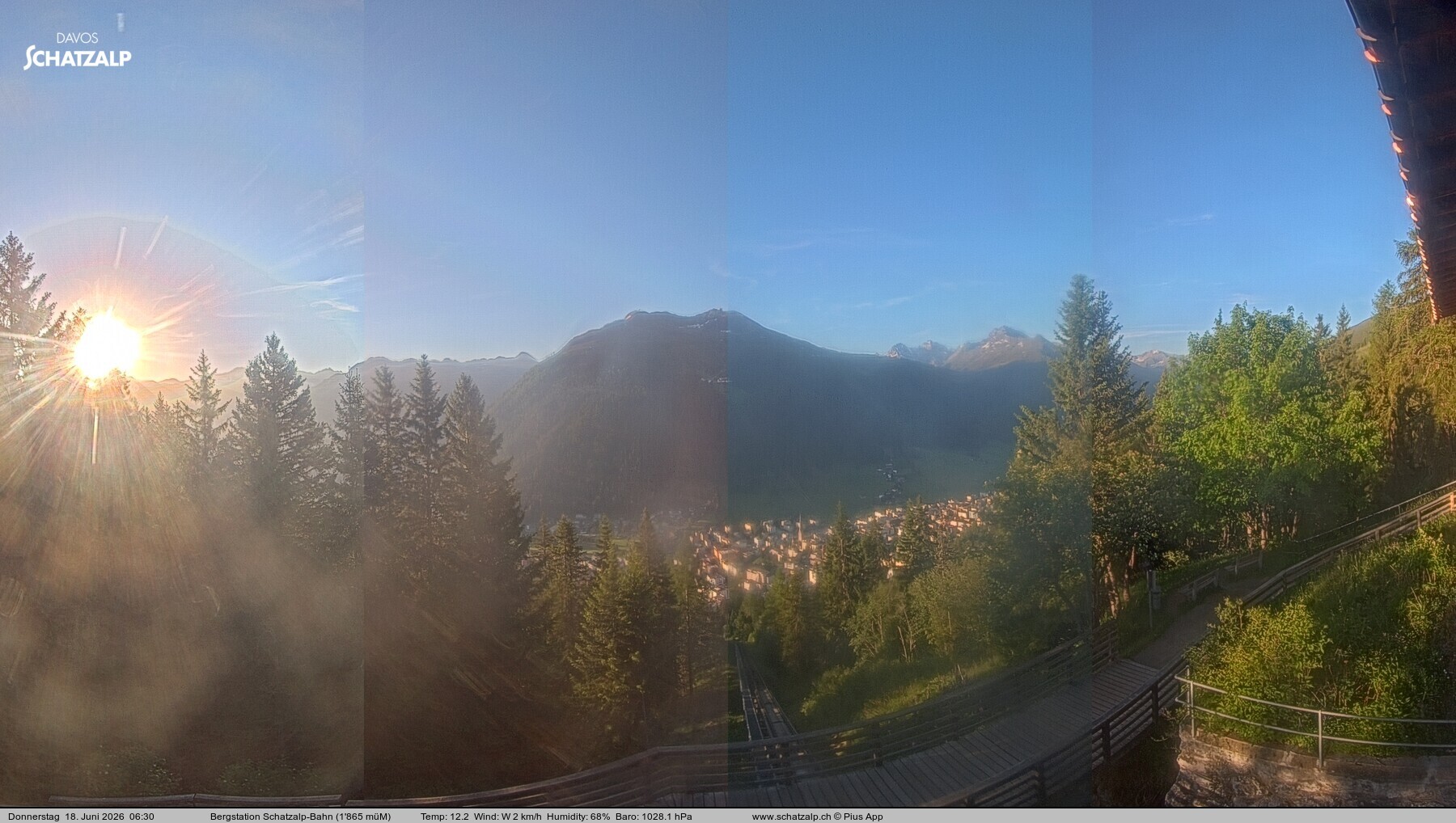 Archiv Foto Webcam Schatzalp