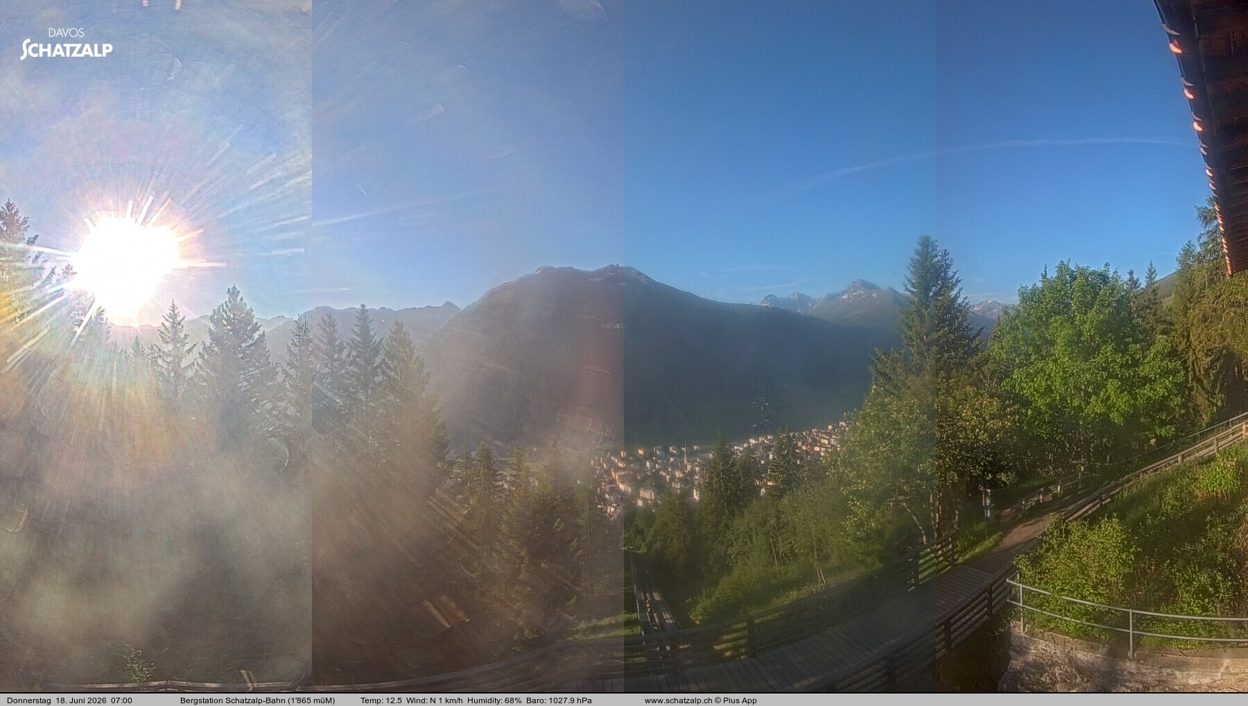 Archived image Webcam at Schatzalp